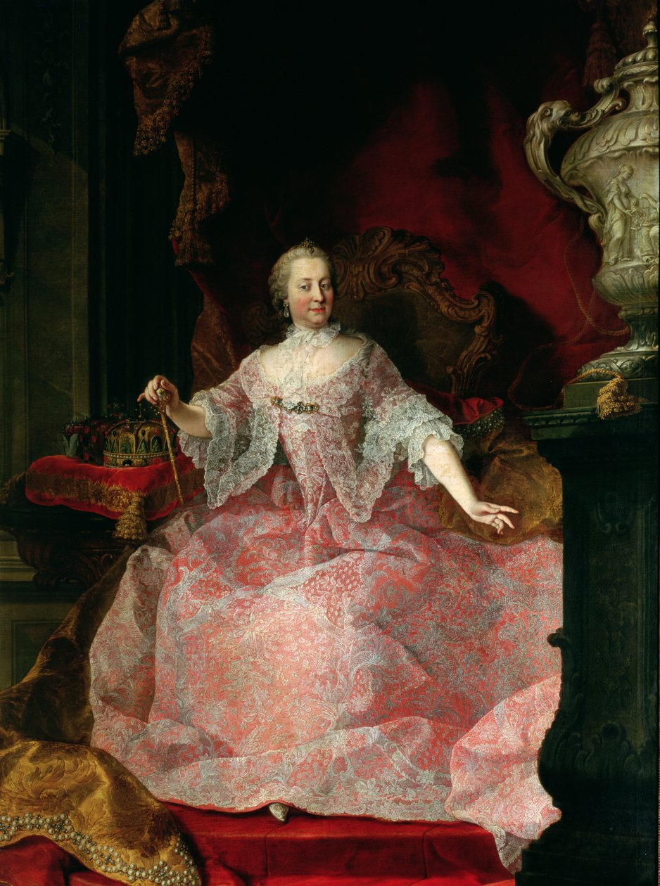 Keiserinne Maria-Theresa (1717-80) 1744 av Martin II Mytens or Meytens