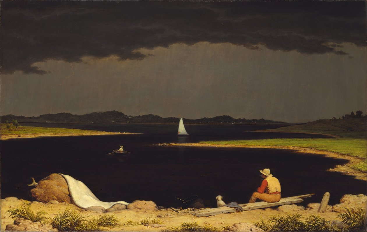 Nærmer seg Thunder Storm av Martin Johnson Heade