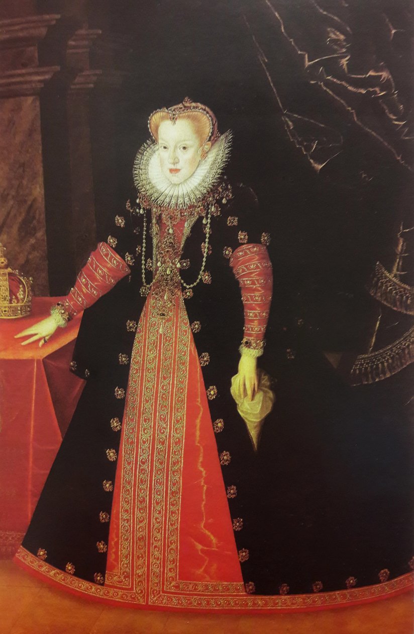 Portrett i full lengde av Anne av Østerrike (1573-1598) av Martin Kober