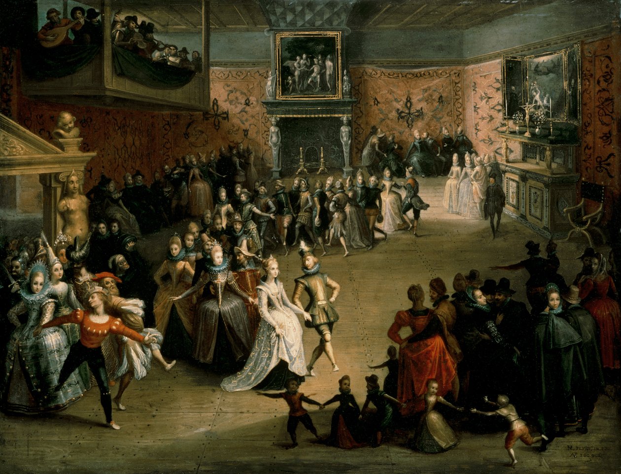 Hofballet, 1604 av Martin Pepyn or Pepin