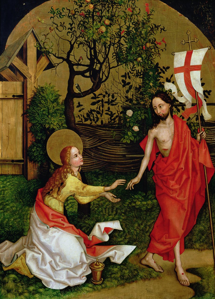 Dominikanernes altertavle: Noli Me Tangere, ca. 1470-80 av Martin Schongauer