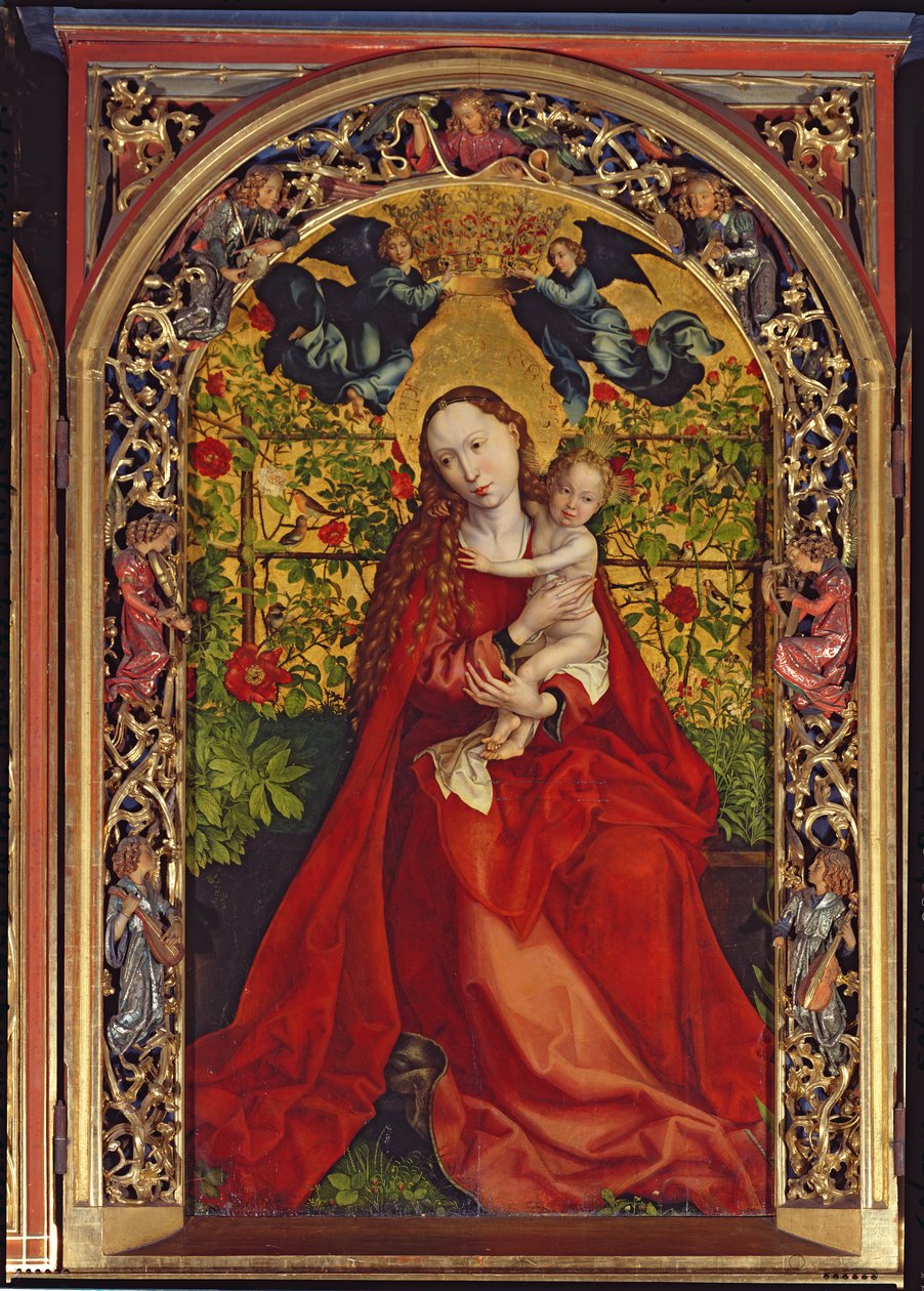 Madonna of the Rose Bower, 1473 av Martin Schongauer