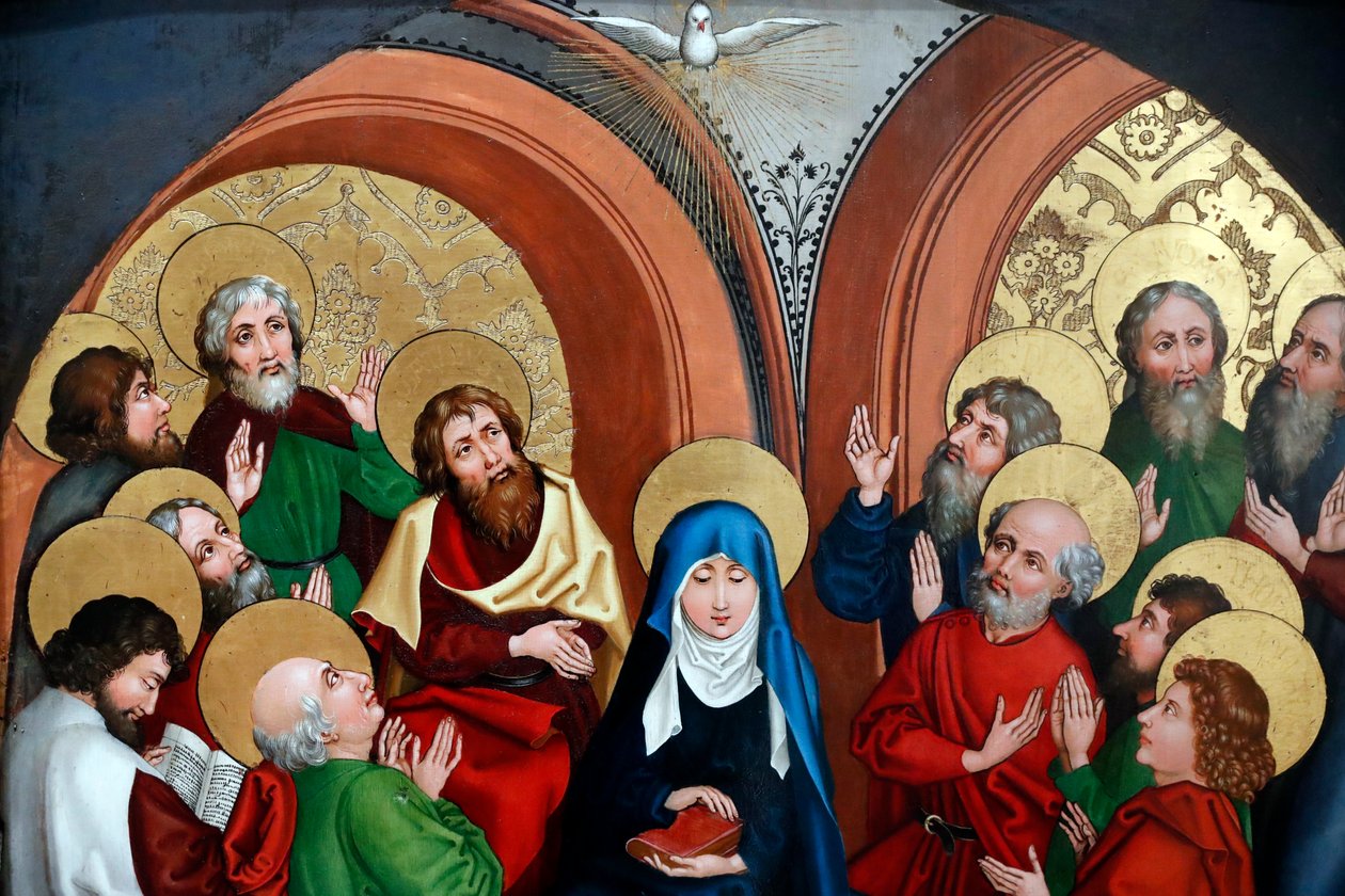 The Assumption of Mary (olje på trepanel) av Martin Schongauer