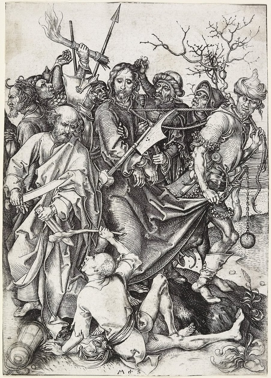 Kristi fangst, ca. 1480 av Martin Schongauer