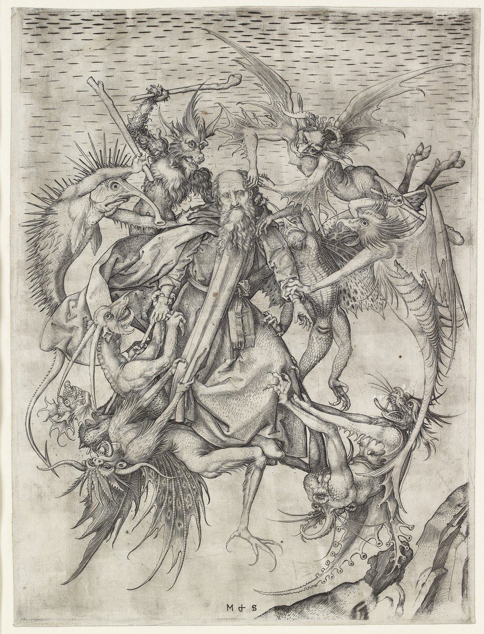 St. Anthonys trengsler av Martin Schongauer