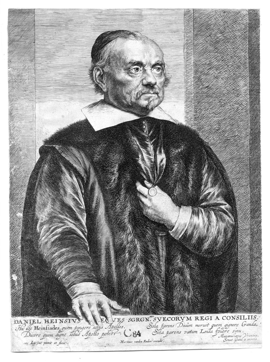 gravert portrett av Martin van den Enden