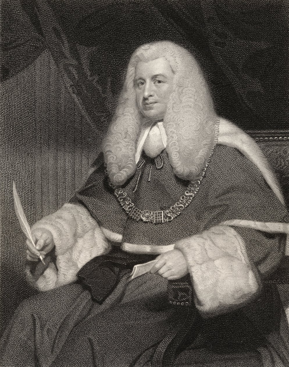 Lord Lloyd Kenyon, gravert av William Holl (1807-71) fra 