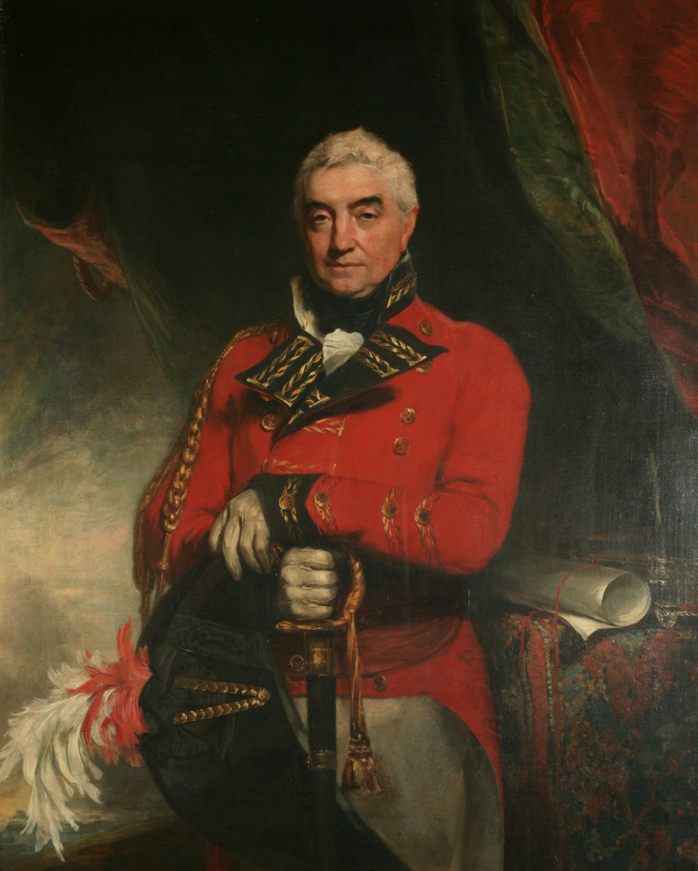 Generalmajor Sir Barry Close, Bart, ca. 1811-1850 (olje på lerret) av Martin Archer Shee