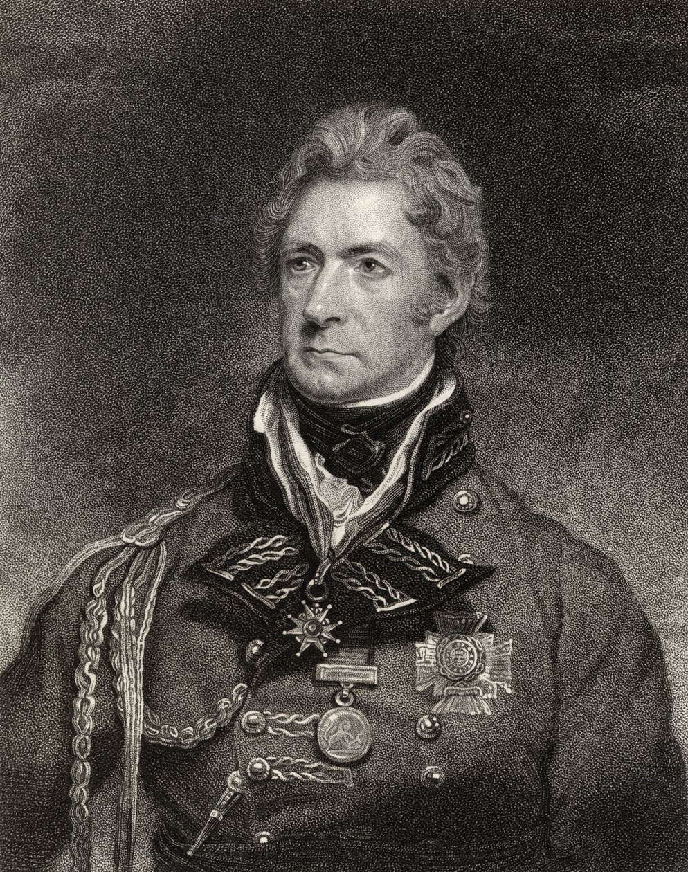 Sir Thomas Munro, 1st Baronet, gravert av Henry Hoppner Meyer (ca. 1782-1847), fra 