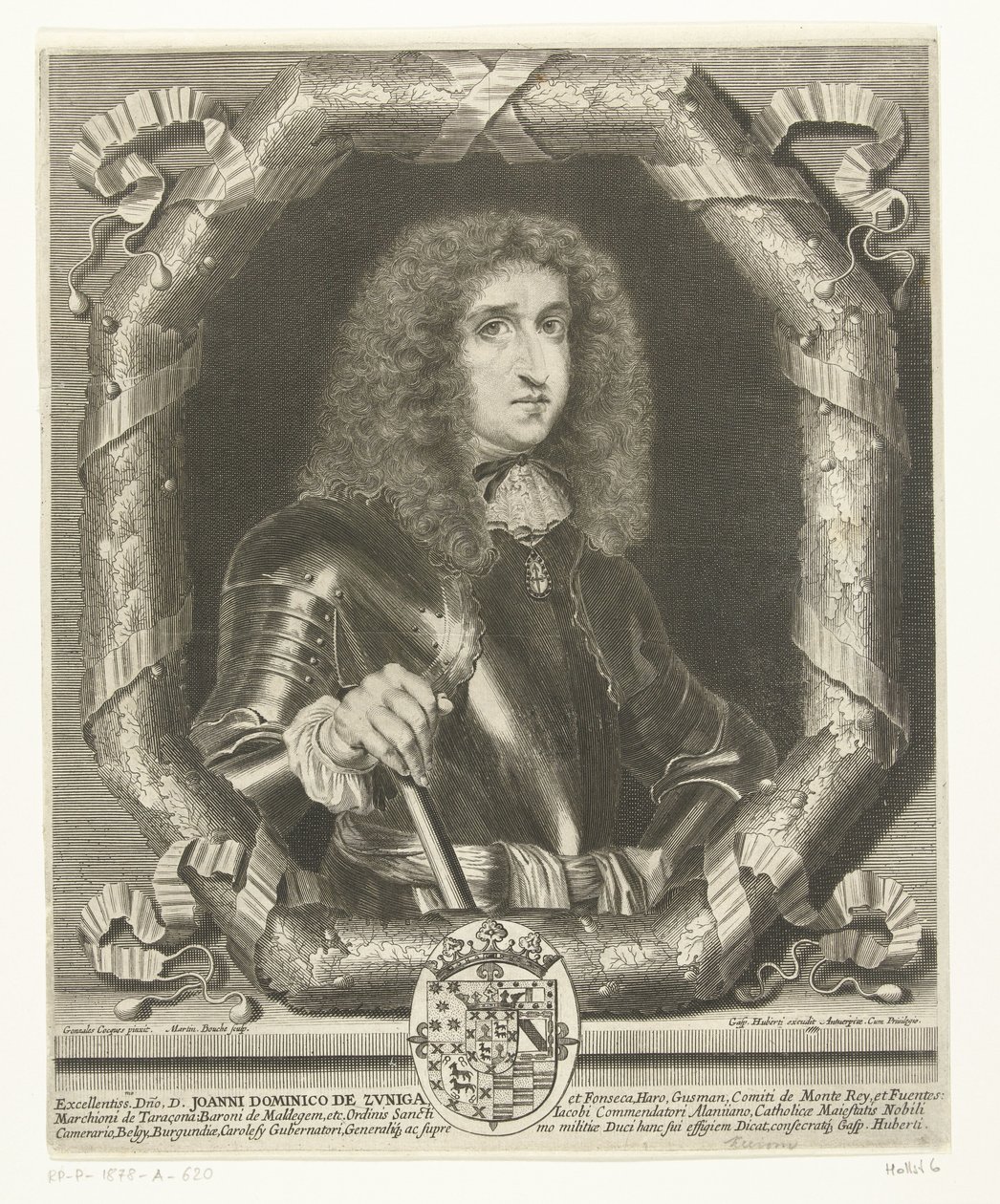 Portrett av Johannes Dominicus av Zuniga og Fonseca av Martin Bouche
