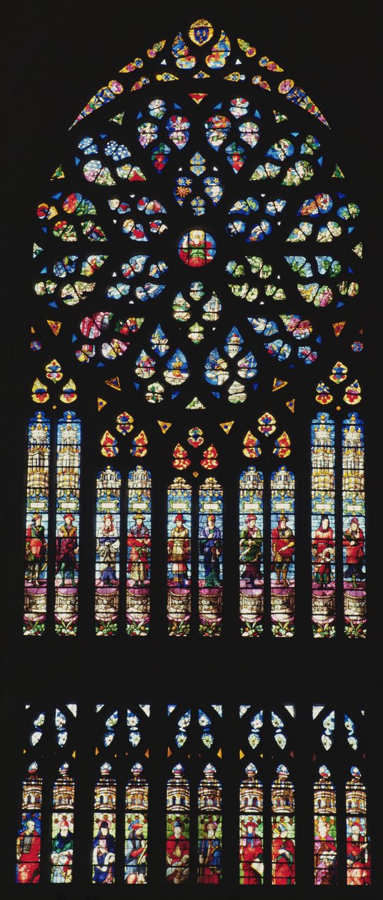 Sørvinduet, ca. 1550 (farget glass) av Martin Chambiges