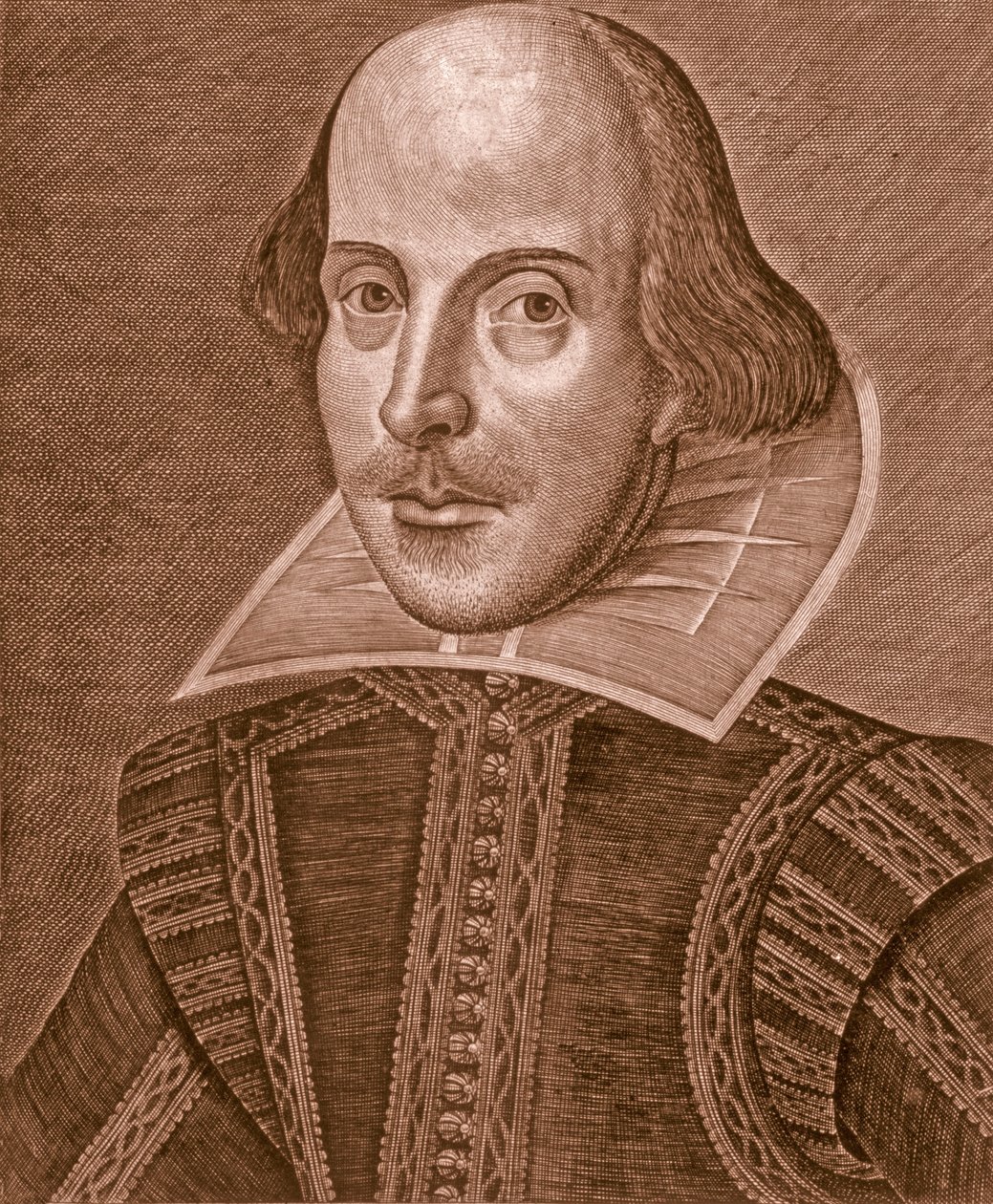 Portrett av Shakespeare, 1623. av Martin Droeshout