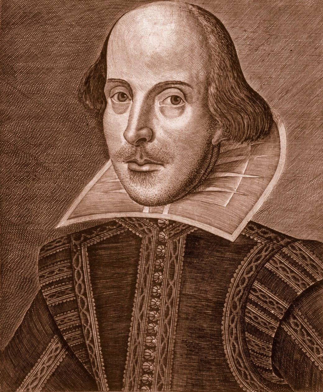 Portrett av Shakespeare, 1623. av Martin Droeshout