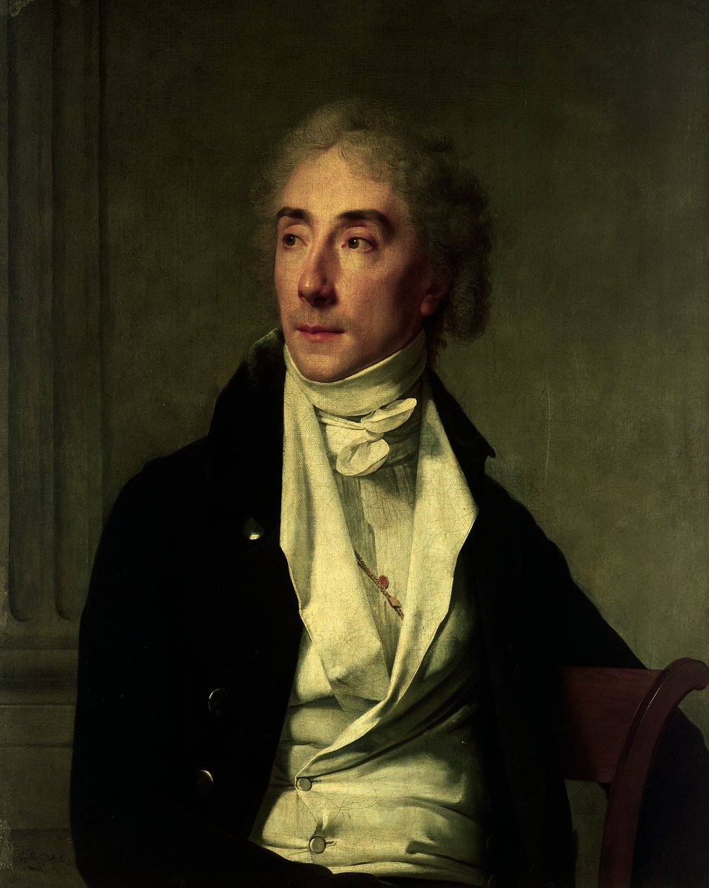 Portrett av Baptiste Cadet, fransk skuespiller, Maleri av Martin Drolling (1752-1817), olje på lerret av Martin Drölling