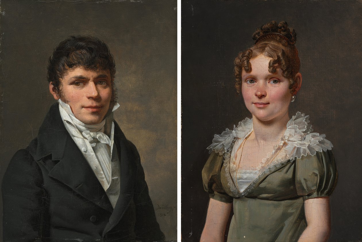 Nicolas Louis Faret og Madame Nicolas Louis Faret av Martin Drölling