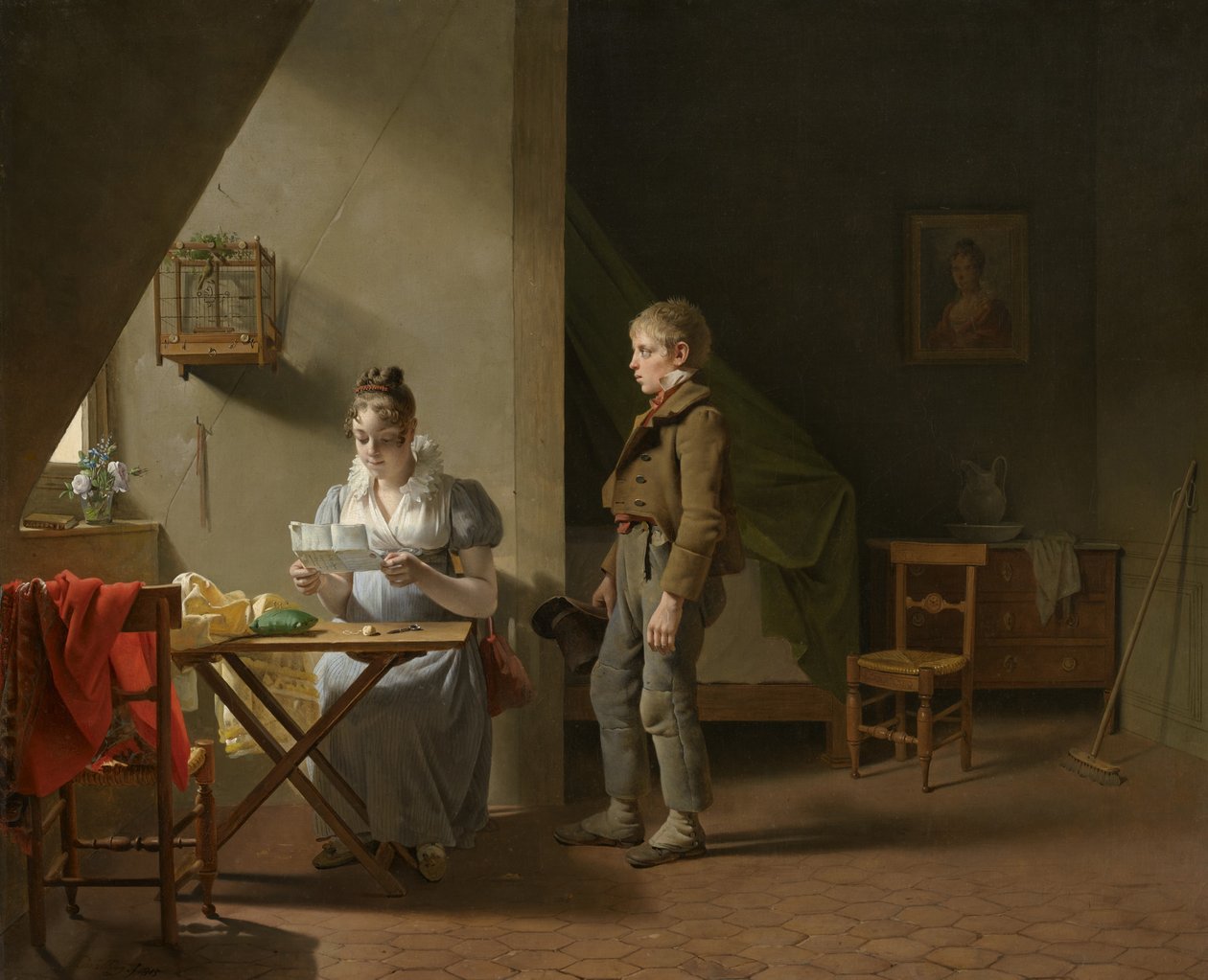 The Messenger, 1815 av Martin Drölling