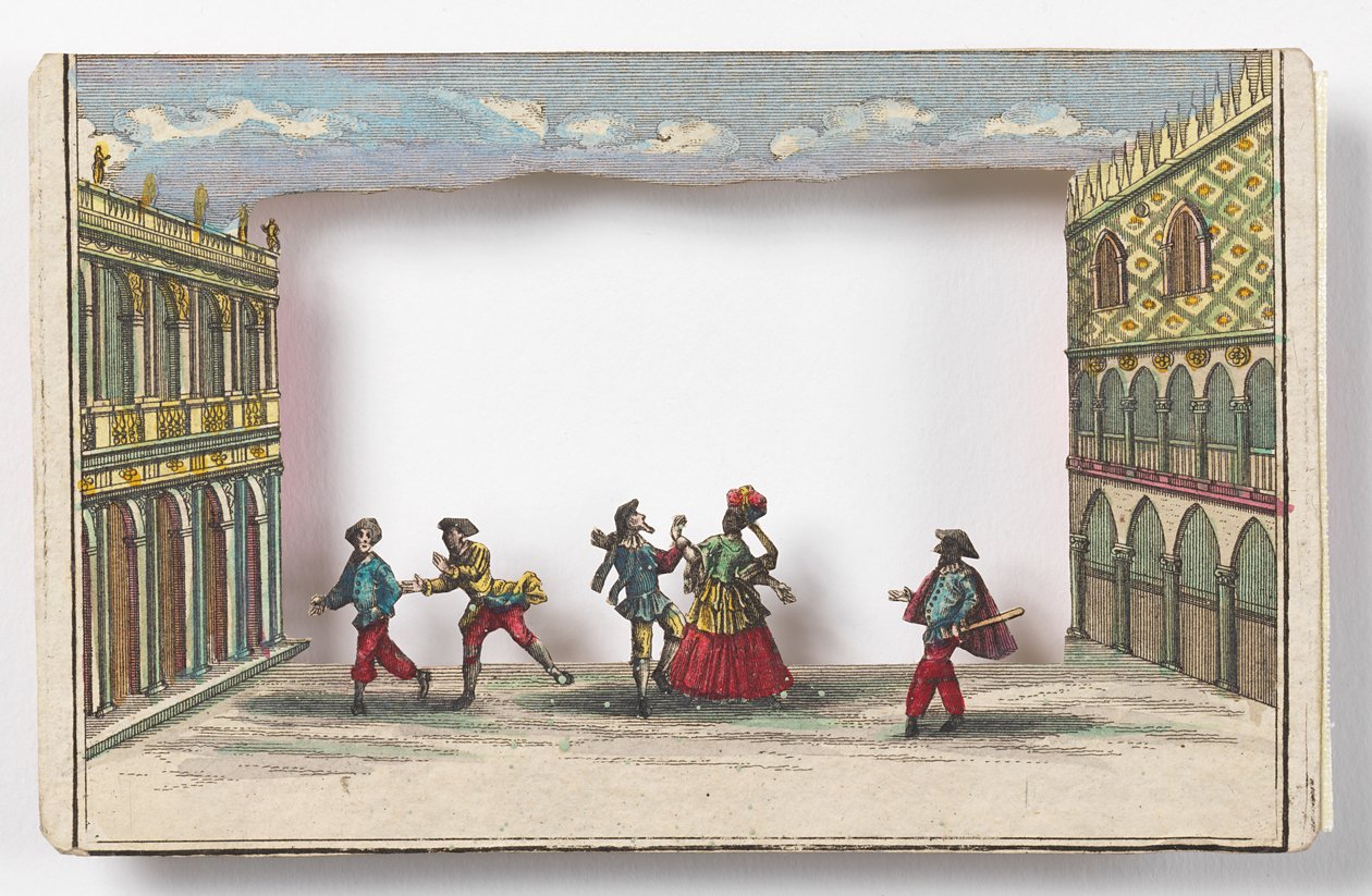 Karnevalet i Venezia (Peep-show) av Martin Engelbrecht