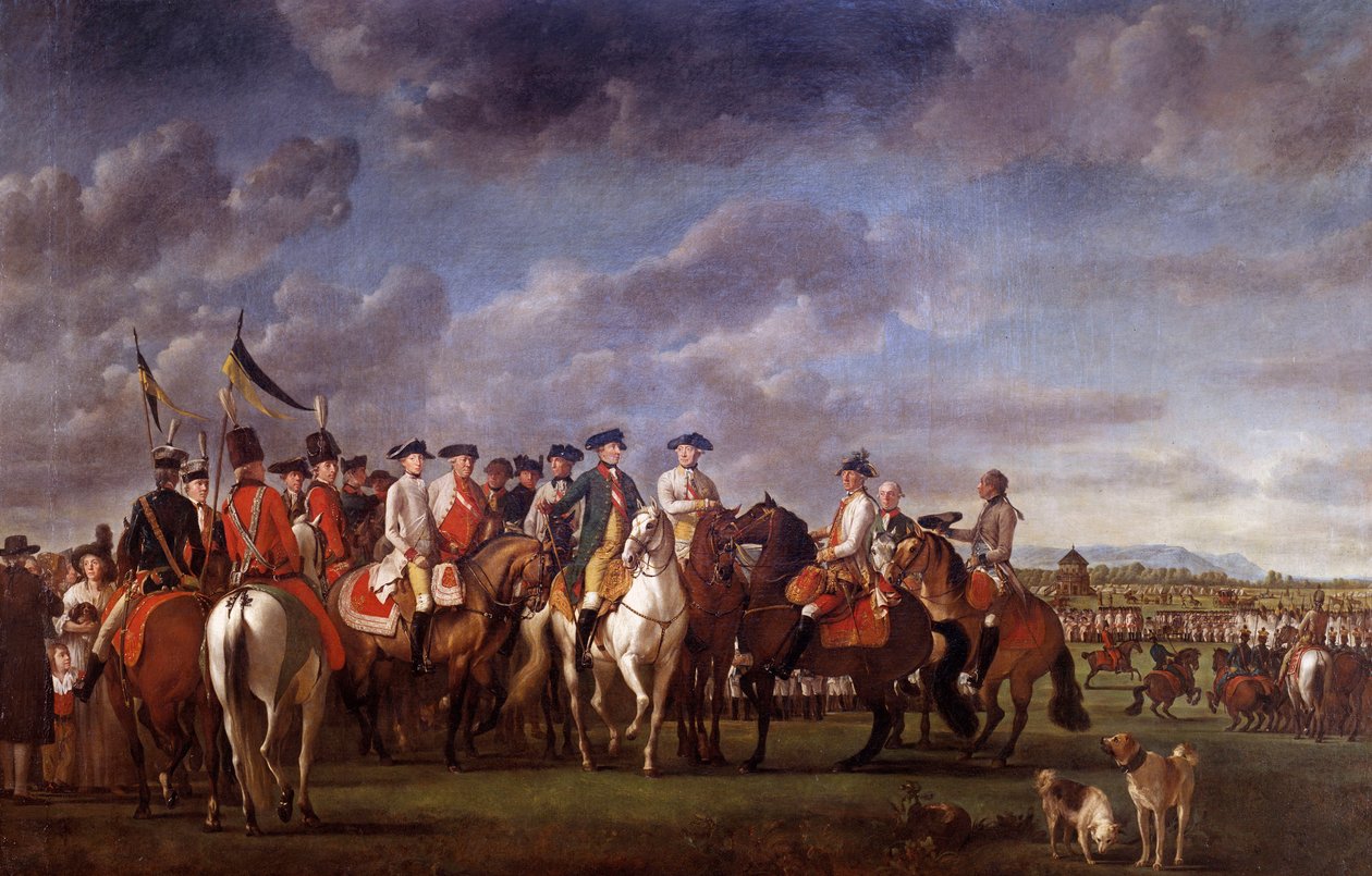 Keiser Joseph II av Østerrike (1741-1790) ved Minkendorf-leiren nær Baden i 1788 Maleri av Martin Quadal (1736-1808) 1788 Wien. Kunsthistorisk museum av Martin Ferdinand Quadal