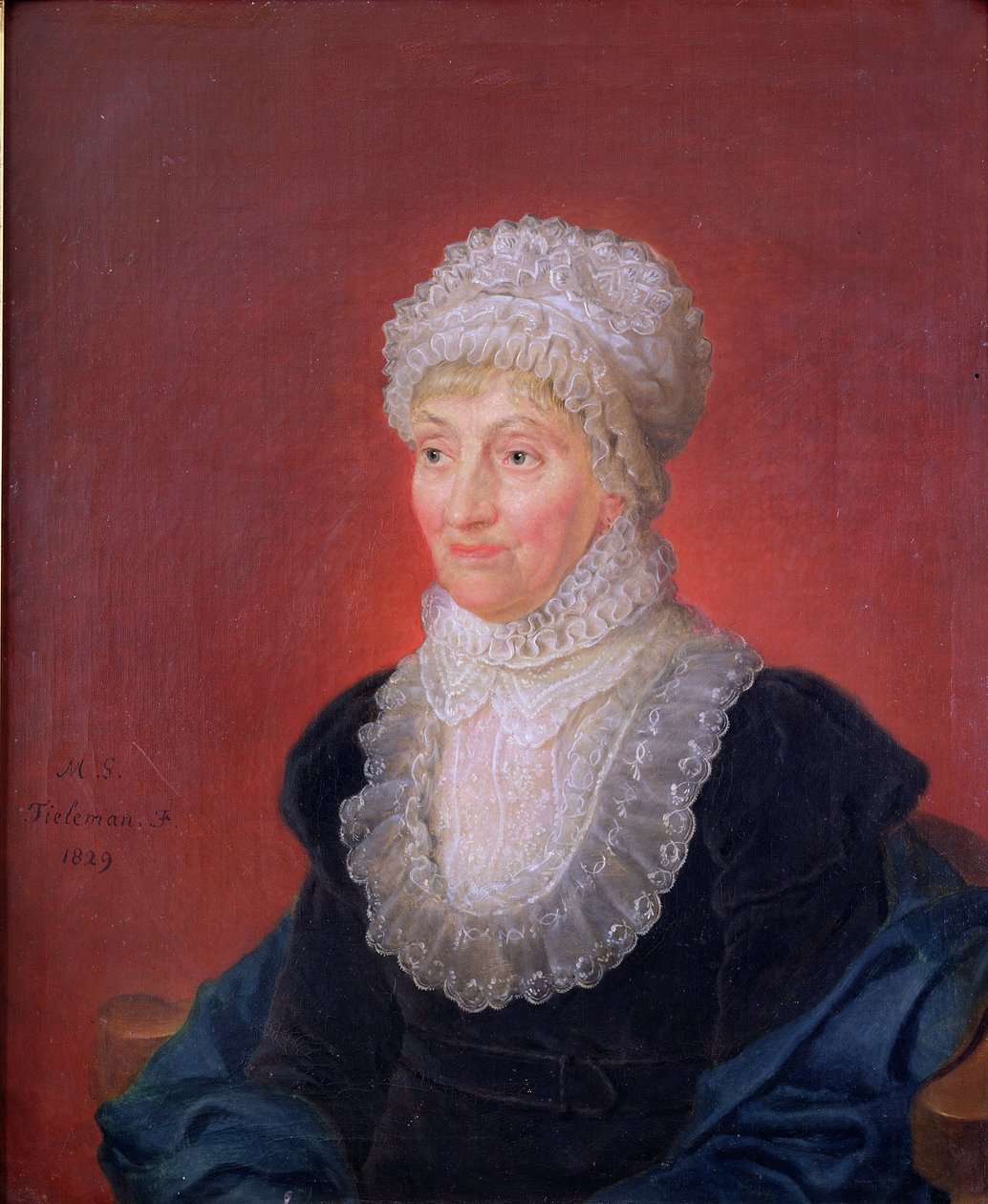 Caroline Herschel (1750-1848), 1829 av Martin Francois Tielemans