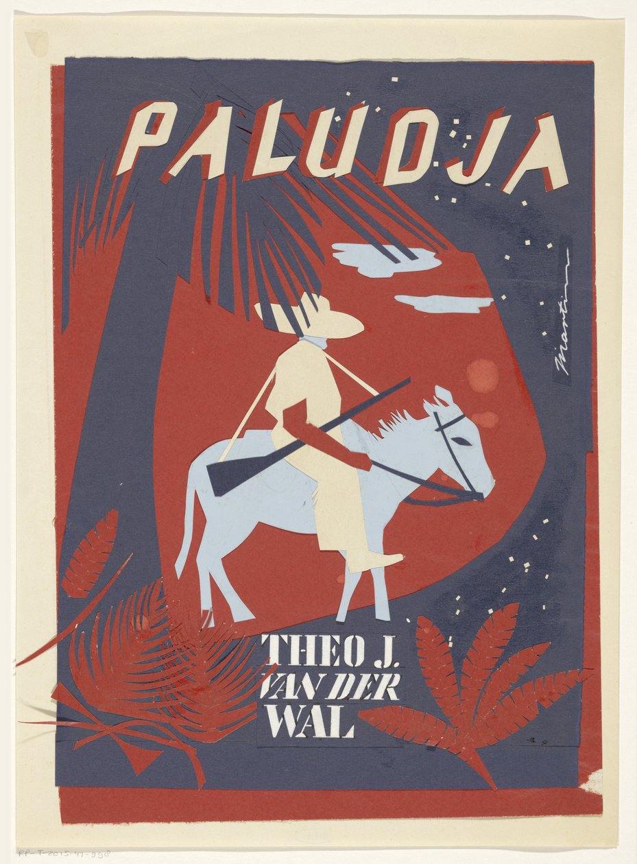 Banddesign for: Theo J. van der Wal, Paludja, årstall ukjent av Martin Horwitz (signed by artist)