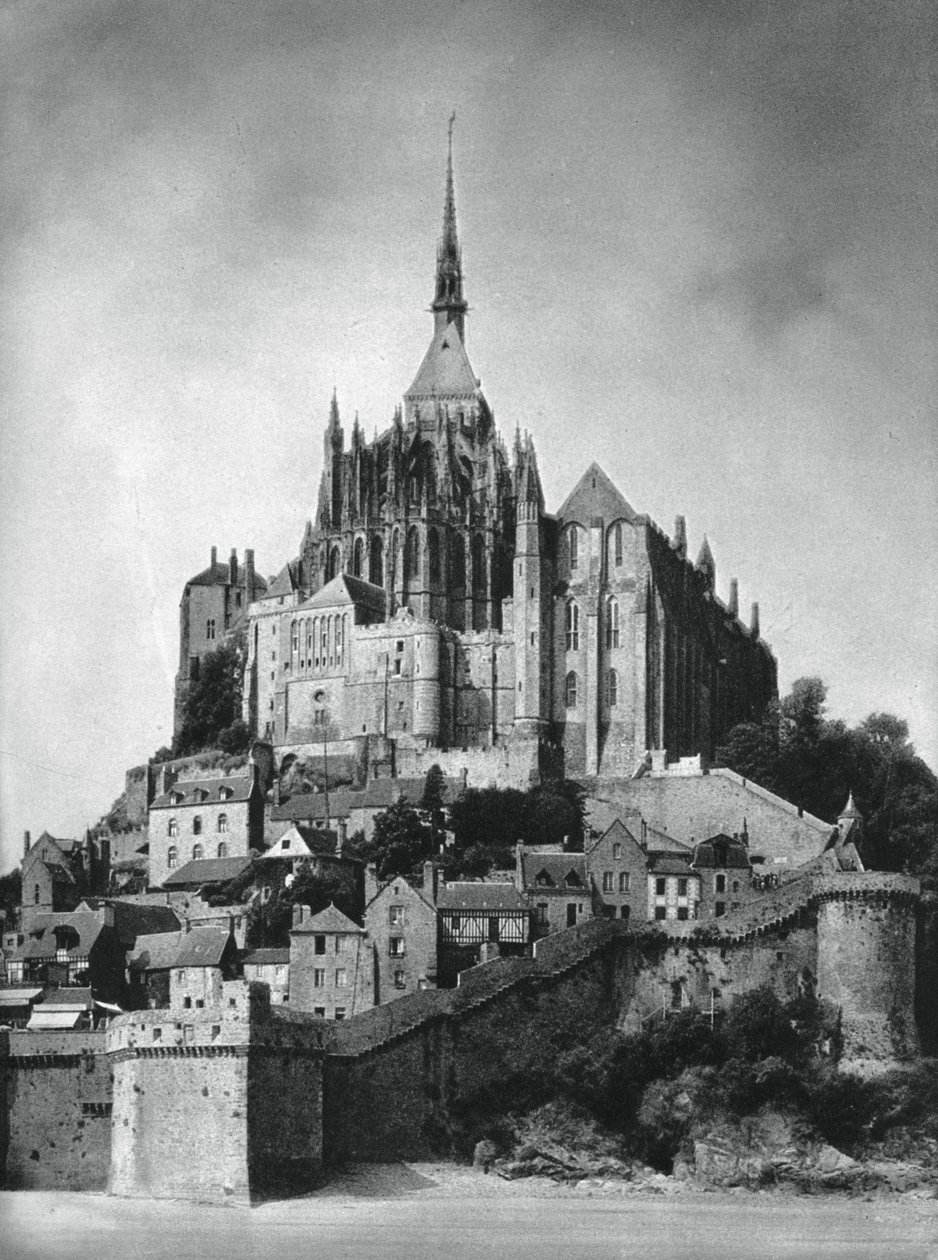 Mont Saint-Michel, Normandie, Frankrike, 1937. av Martin Hurlimann