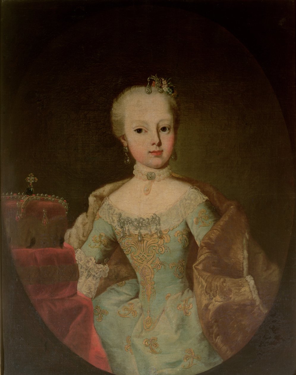 Erkehertuginne Maria Josepha Habsburg-Lothringen (1751–67), tolvte barn av keiserinne Maria Theresia av Østerrike (1717–80) og keiser Frans I (1708–65) av Martin II Mytens or Meytens