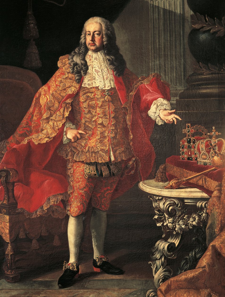 Portrett av Karl VI av Østerrike (Wien av Martin II Mytens or Meytens