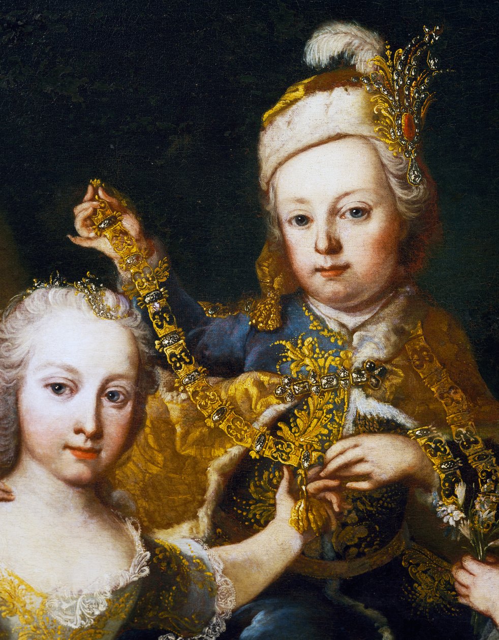 Portrett av Joseph II som baby (Wien av Martin II Mytens or Meytens