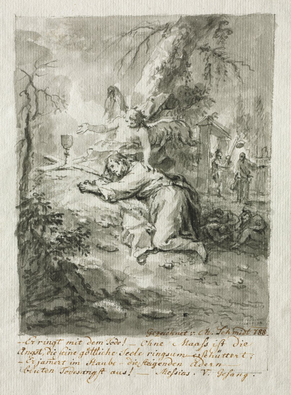 Kristus på Oljeberget, Flageleringen, Kristus kronet med torner, Korsfestelsen av Martin Johann Schmidt