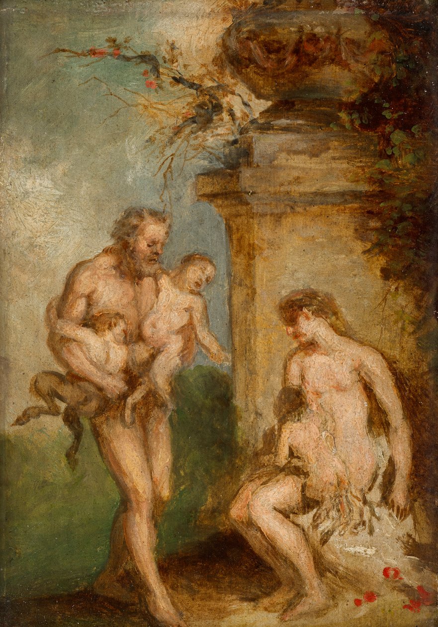 Utdanning av Satyrbarn av Martin Johann Schmidt