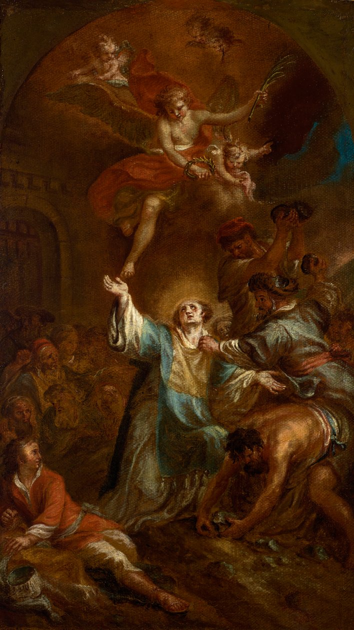 Steining av Saint Stephen av Martin Johann Schmidt
