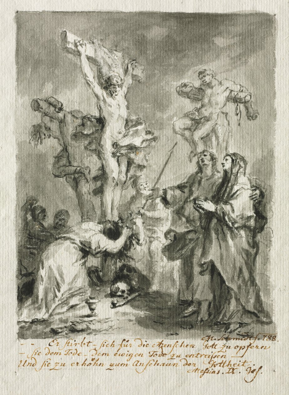 Korsfestelsen av Martin Johann Schmidt