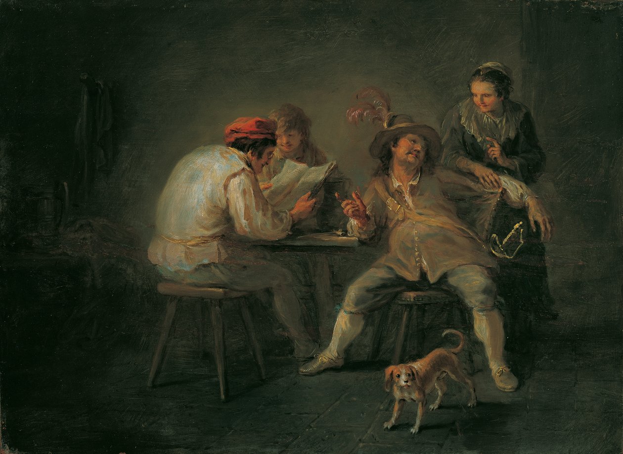 Wirtshausszene av Martin Johann Schmidt