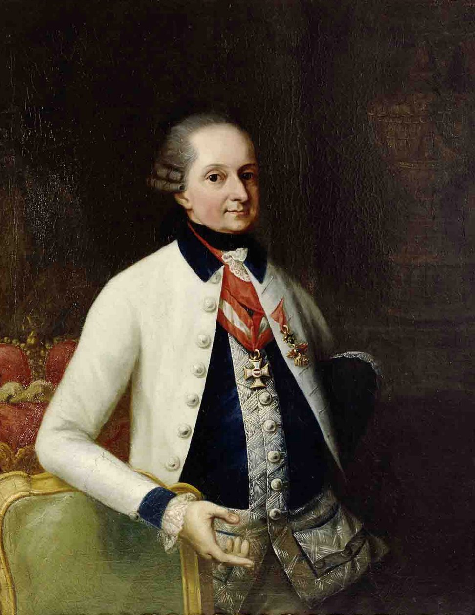 Nikolaus I, prins Esterházy 1714-1790 i uniformen til sitt ungarske infanteriregiment nr. 33 av Martin Knoller