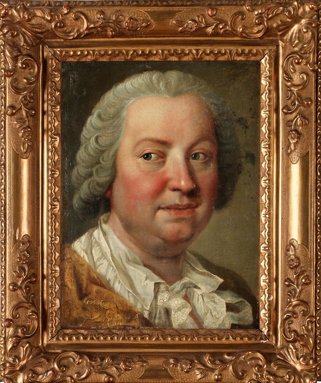 Selvportrett - Maleri av Martin van Meytens den yngre (1695-1770), olje på lerret, 36x26,5 cm - Selvportrett, olje på lerret av Martin van Meytens den yngre - Privat samling av Martin Meytens the Younger