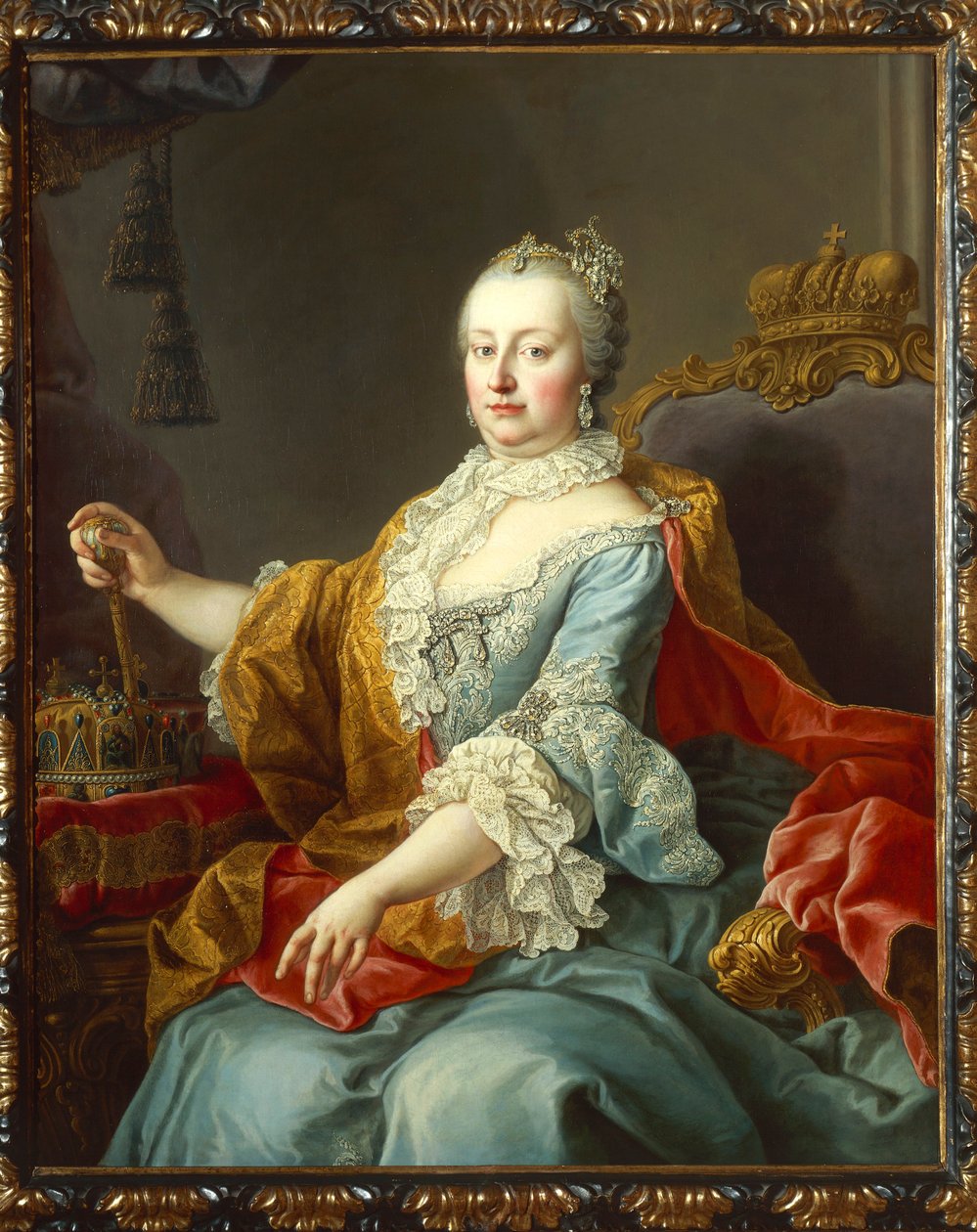Portrett av Maria Theresa Hapsburg, erkehertuginne av Østerrike av Martin Meytens the Younger