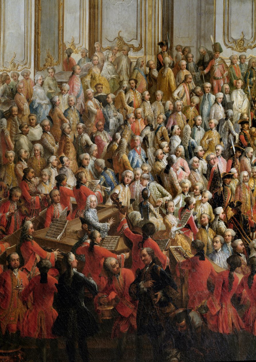 Offisiell bankett organisert for bryllupet til prinsesse Isabella av Parma med keiser Joseph II av Martin Mytens or Meytens