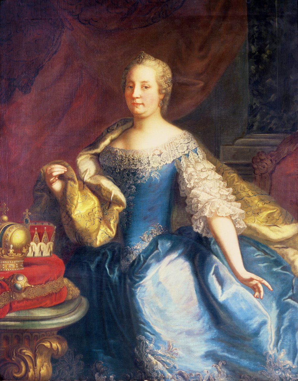 Portrett av keiserinne Maria Theresia av Østerrike av Martin Mytens or Meytens