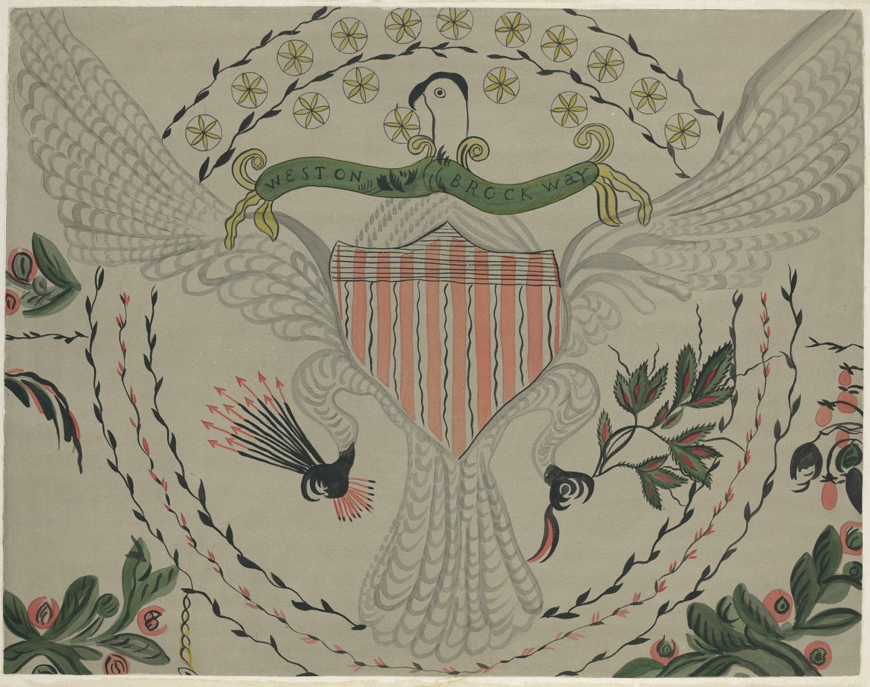 Veggmaleri, ca. 1939. av Martin Partyka