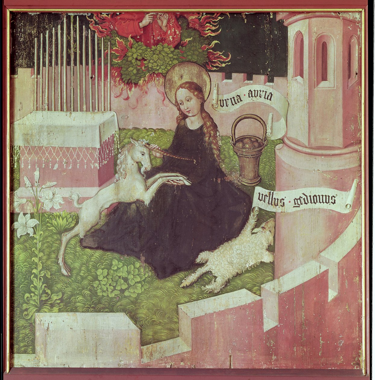 Dominikanernes altertavle: The Mystical Hunt, ca. 1470-80 (se også 67722) av Martin Schongauer