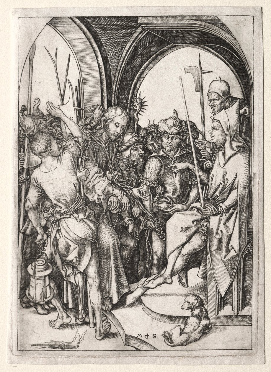 Kristus foran ypperstepresten. av Martin Schongauer