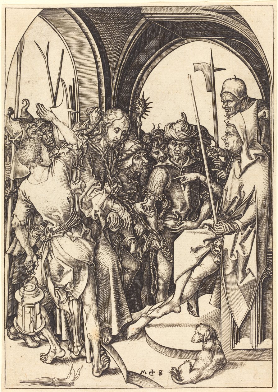 Kristus før Annas av Martin Schongauer