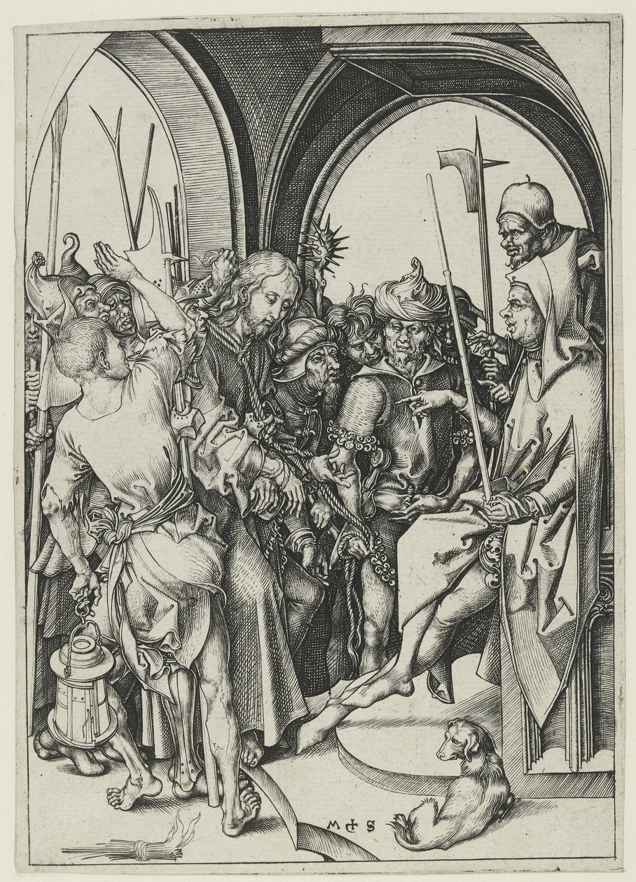 Kristus før Annas av Martin Schongauer