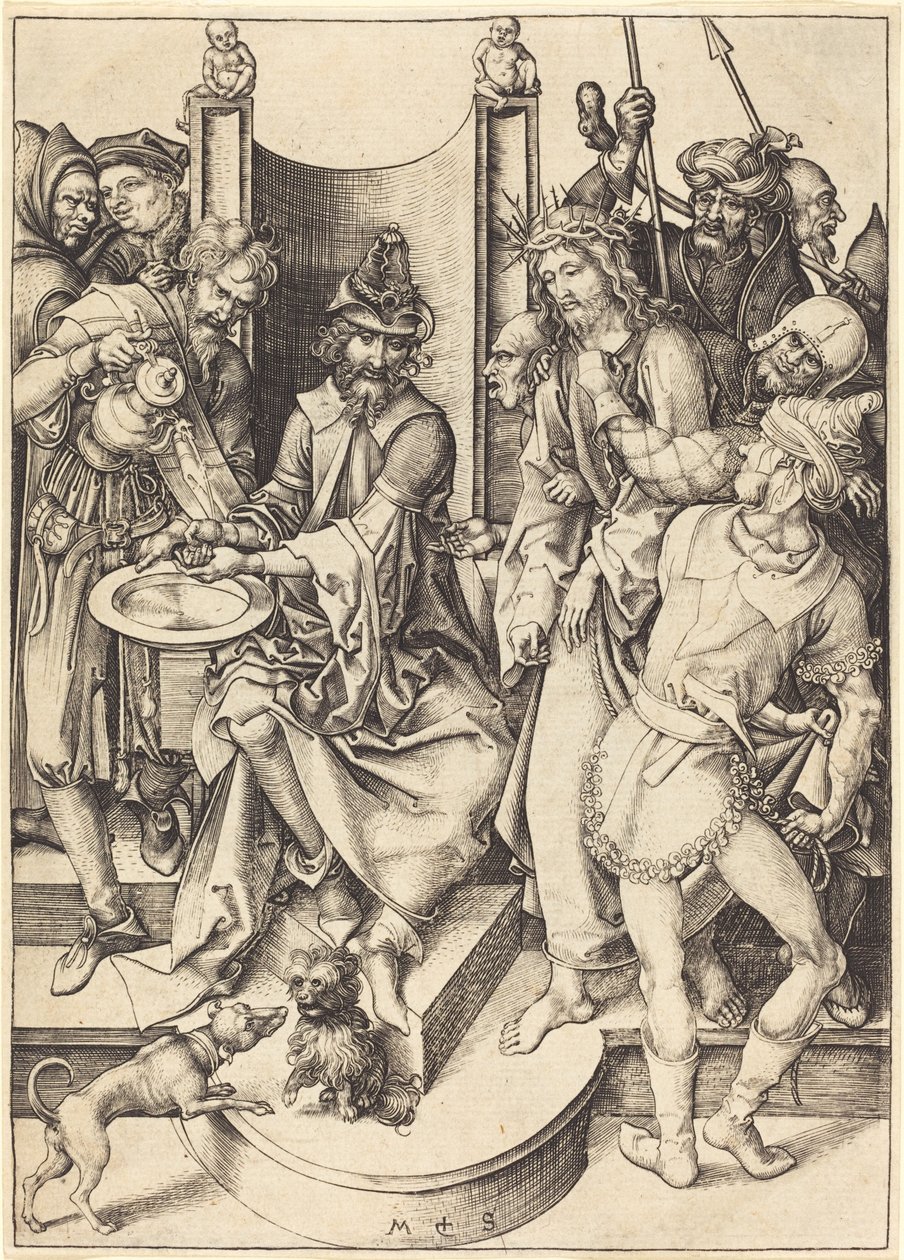 Kristus før Pilatus av Martin Schongauer