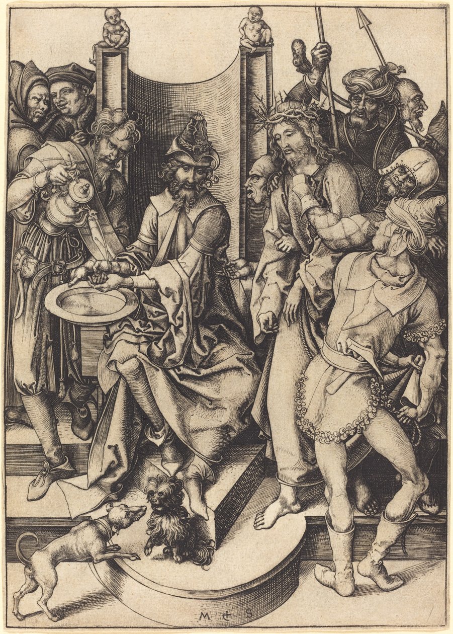 Kristus før Pilatus av Martin Schongauer