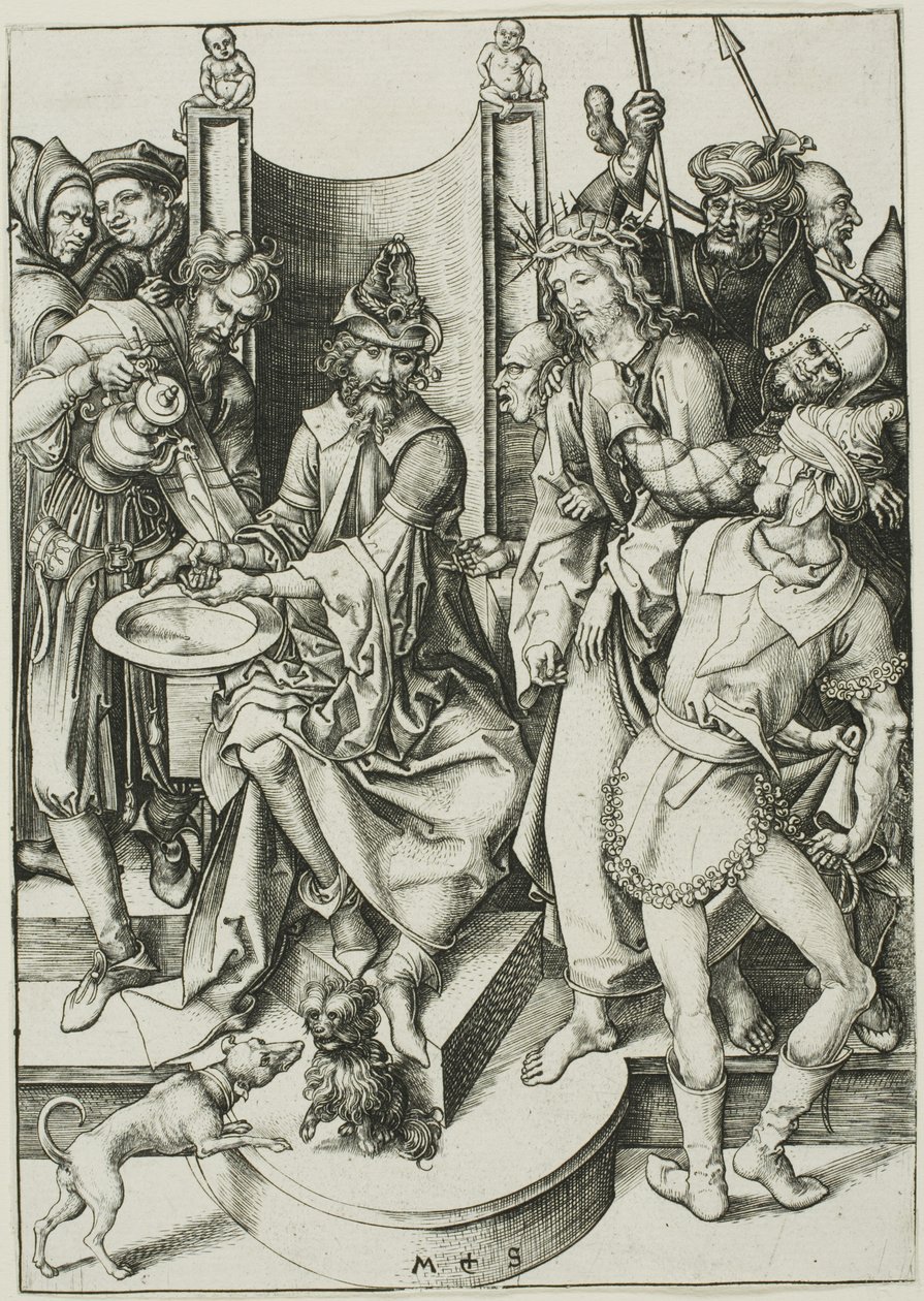 Kristus før Pilatus av Martin Schongauer