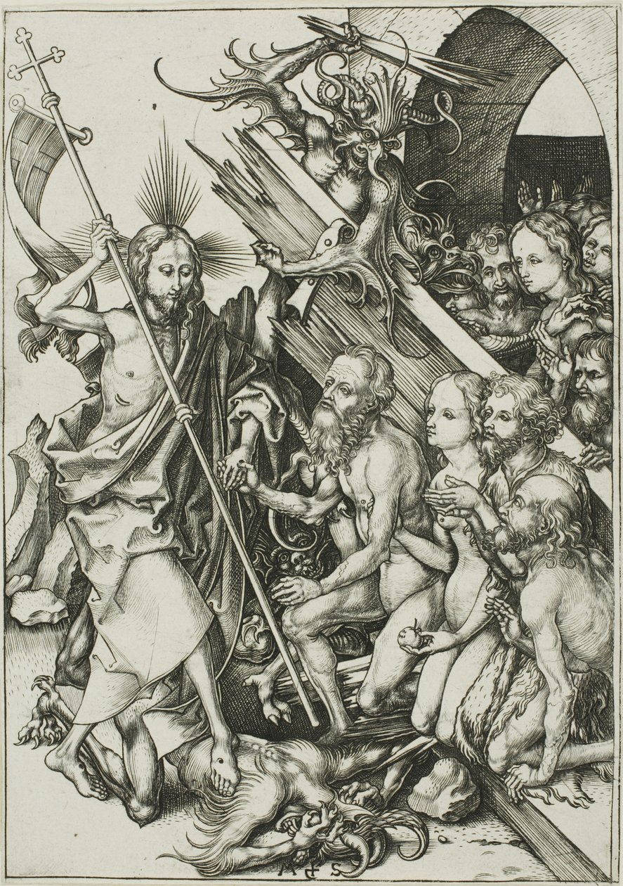 Kristus i Limbo, fra The Passion av Martin Schongauer