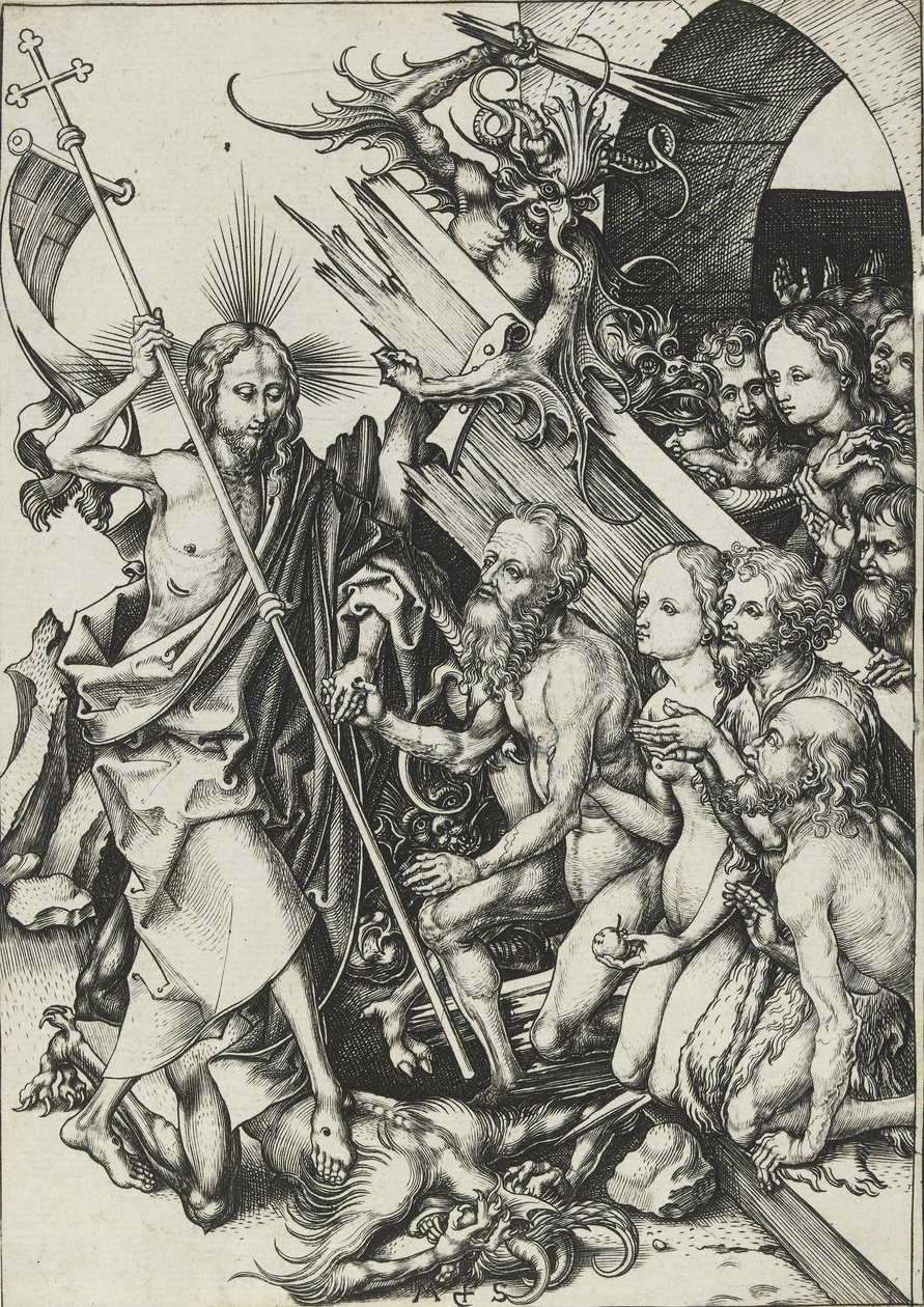Kristus i Limbo, slutten av 1400-tallet av Martin Schongauer