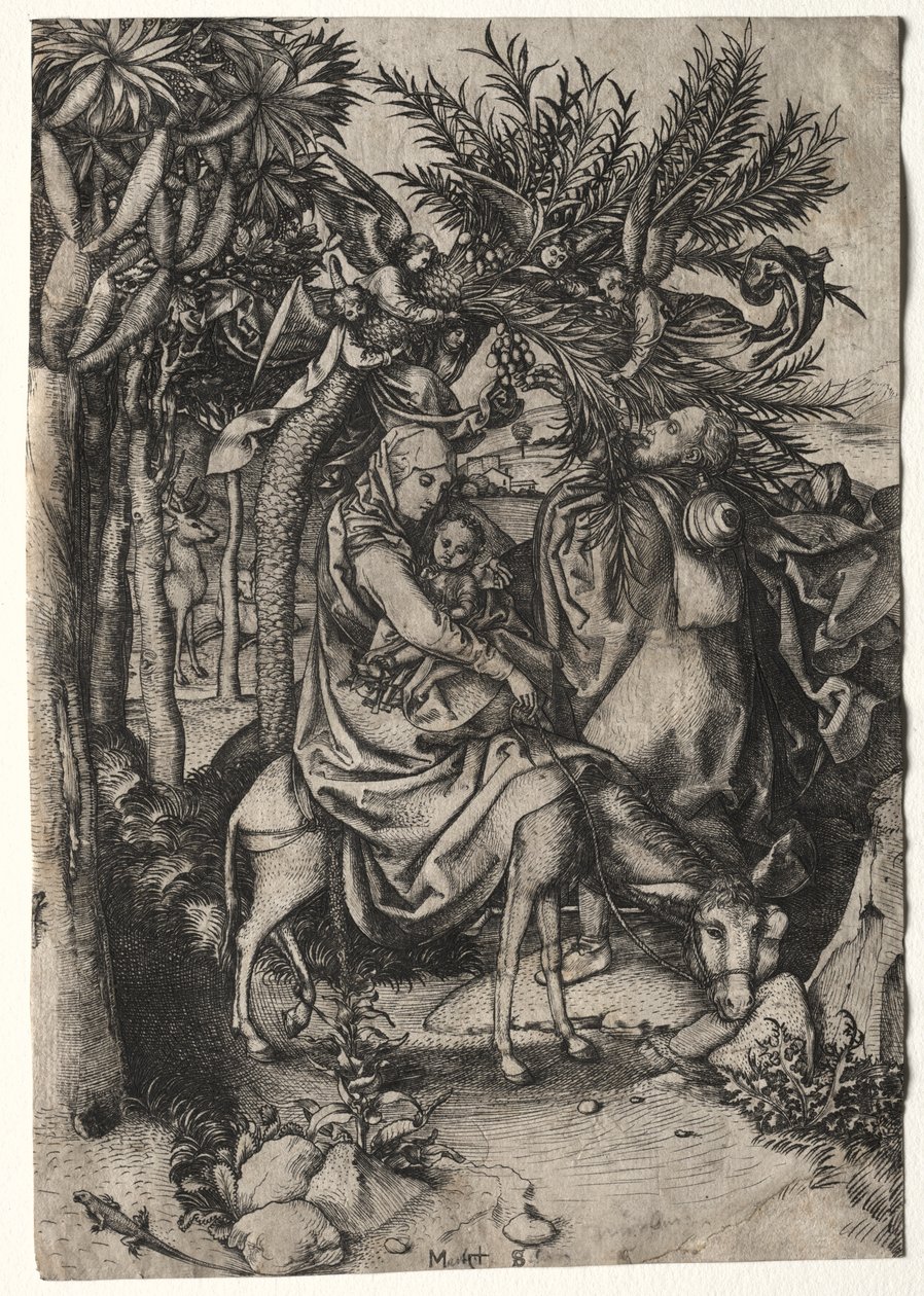 Life of the Virgin: The Flight into Egypt av Martin Schongauer