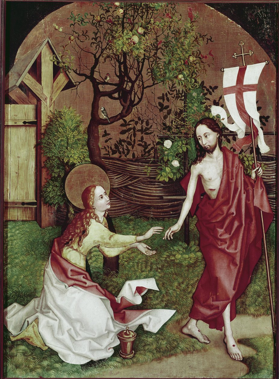 Noli me Tangere. Maleri av Martin Schongauer (1453-1491), tempera på tre. Colmar, Unterlinden Museum av Martin Schongauer